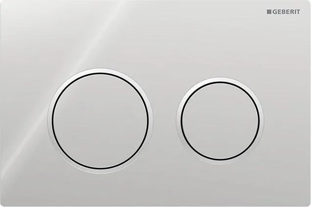 Buton de activare Geberit Omega20 115.085.KH.1, 21,2 x 14,2 cm, crom lucios / crom mat