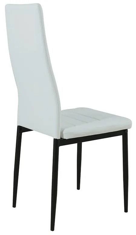 Set de masă Verna 6+1 alb-negru