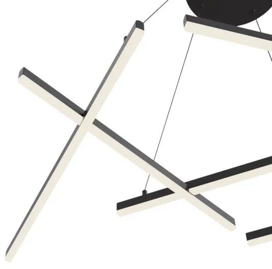 Lustră LED pe cablu Maytoni MOD016PL-L75B LINE LED/79W/230V negru