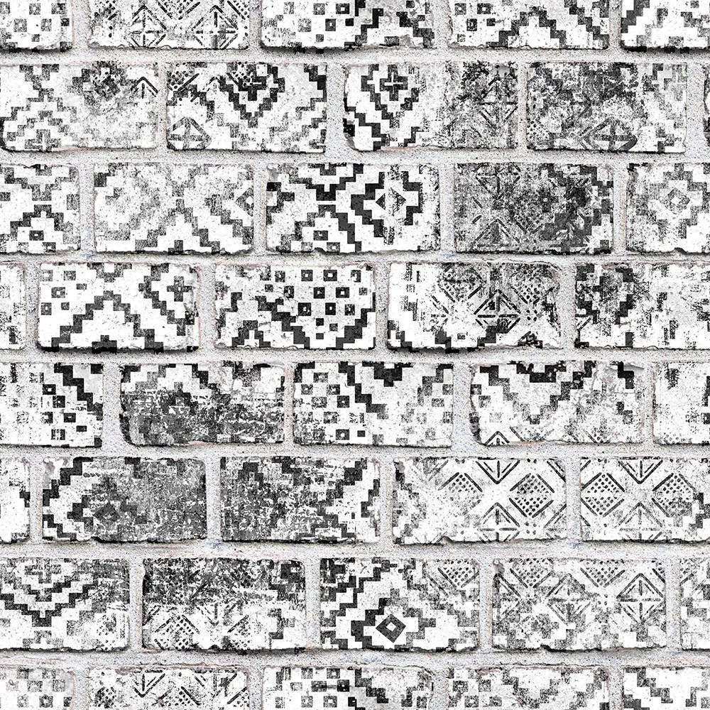 Tapet Decorated Bricks, Rebel Walls