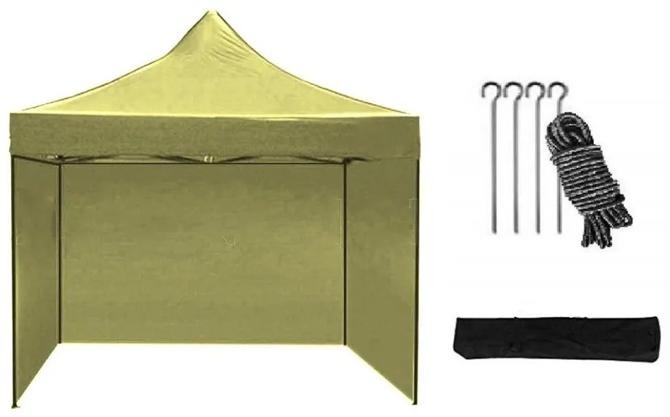 Cort pavilion 2x2 m bej All-in-One
