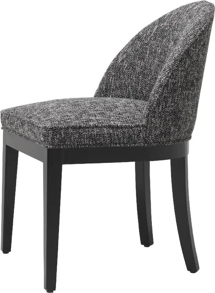 Scaun tapitat design LUX Fallon, Cambon black