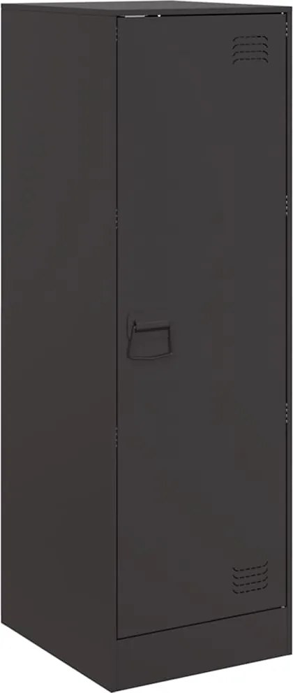 vidaXL Servantă, negru, 34,5x39x107 cm, oțel