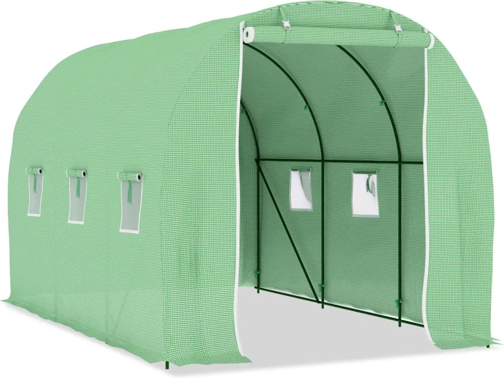 vidaXL Seră, 6,86 m², 3,43 x 2 x 2 m