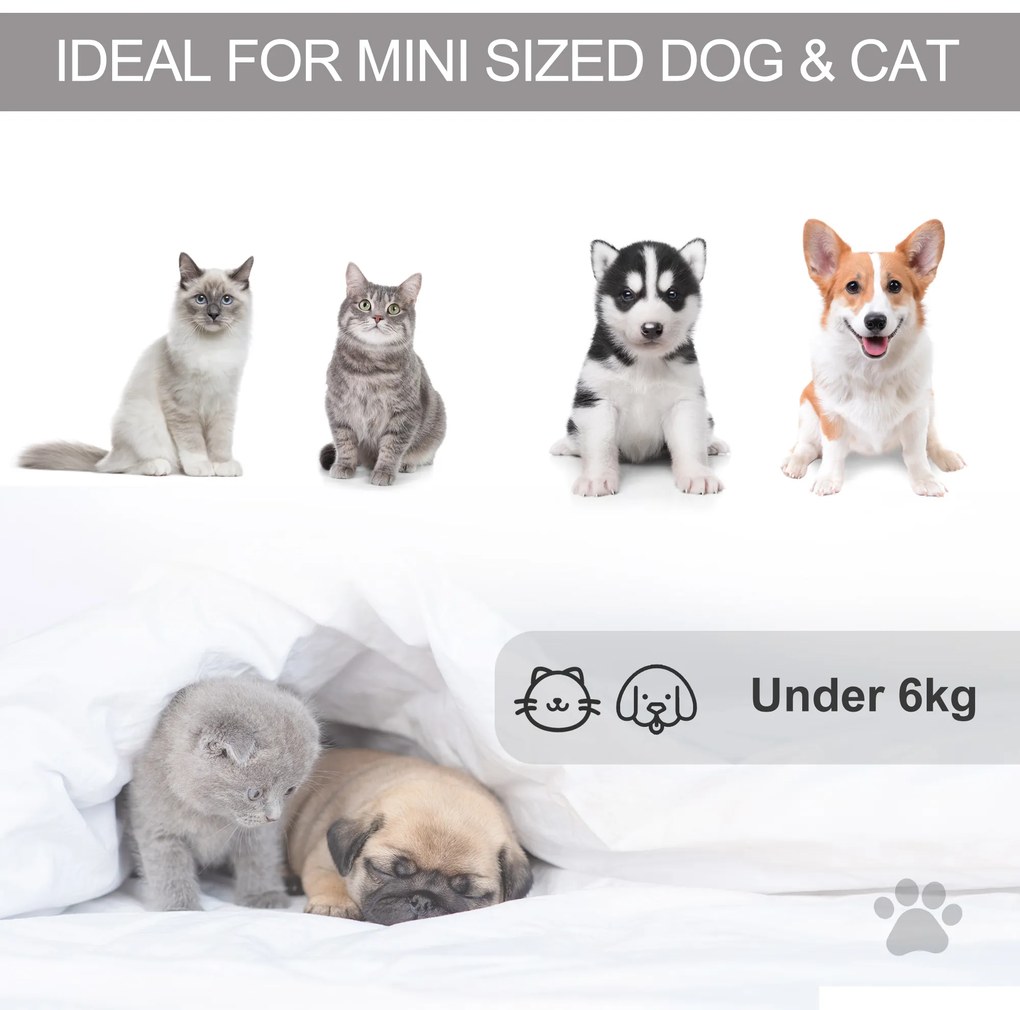 Cort pentru caini si pisici pana la 6 kg, 50x50x70 cm PawHut | Aosom RO