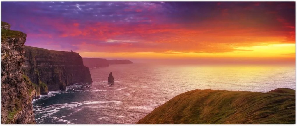Tablou - Stâncile din Moher (120x50 cm)