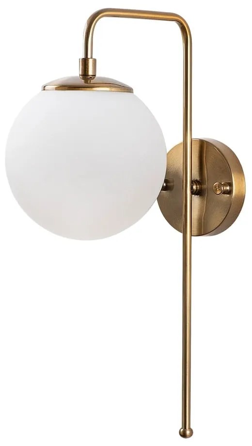 Aplică de perete albă/alămie Viran – Opviq lights