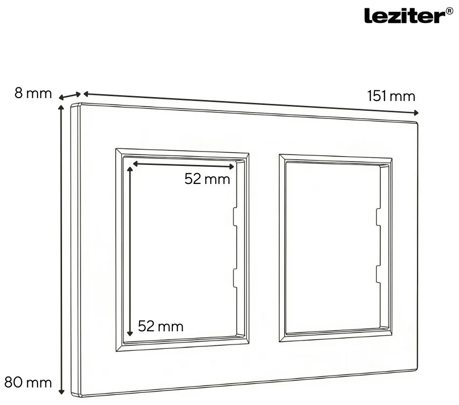 Nova priză cu împământare 16A 250V priză TV cu cadru alb