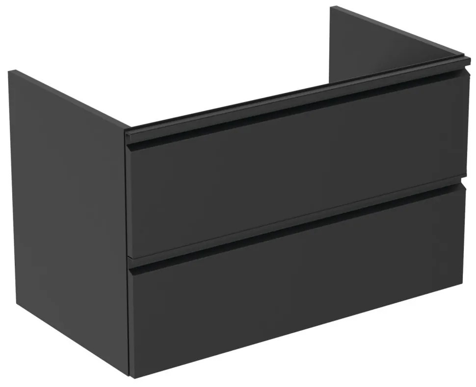 Dulap lavoar, 80x44x49 cm, negru Negru mat