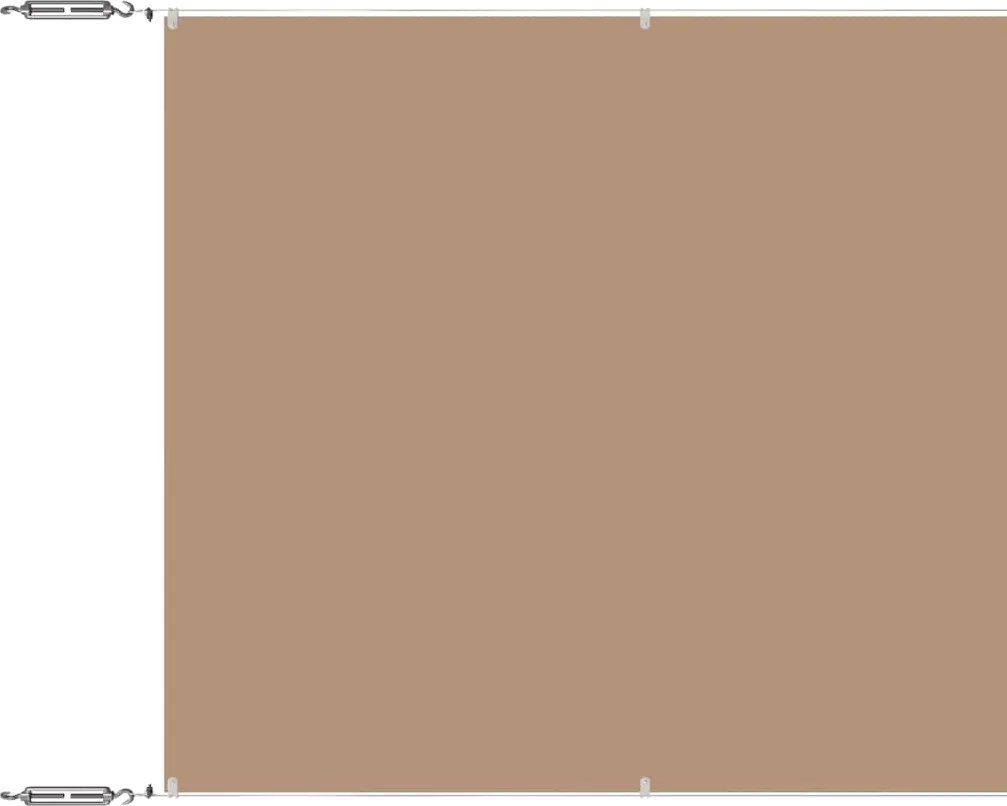 vidaXL Copertină verticală, gri taupe, 100x1200 cm, țesătură oxford