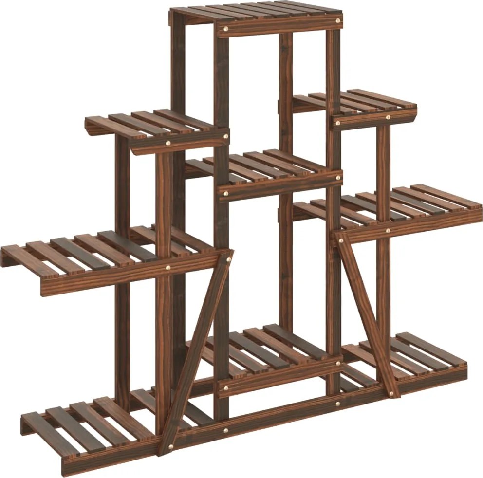 vidaXL Suport pentru flori, 110x25x96 cm, lemn masiv de brad