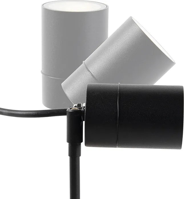 Spot inteligent modern negru IP44 incl. WiFi GU10 - Solo