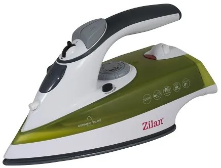 Fier de calcat talpa ceramica ZILAN ZLN-8082,Verde  Putere 2200W, calcare cu aburi si uscata, functie autocuratare,Verde