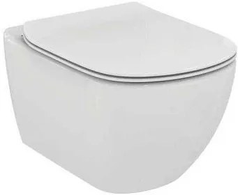 Set PROMO vas WC Ideal Standard Tesi Rimless cu capac slim inchidere lenta T350301+T352701