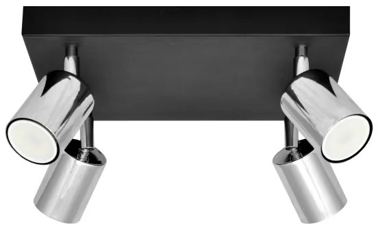 Spot LED TUNE 4xGU10/4,8W/230V crom mat/negru