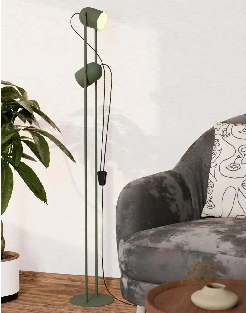 Eglo 44137 - Lampă de podea TILSTON, 2 x E14, 8 W, 230 V, verde