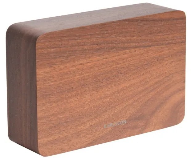 Ceas alarmă cu aspect de lemn, Karlsson Square, 15 x 10 cm