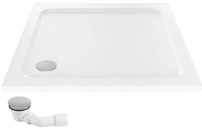 Cada pentru dus din acril Rea Belmond 80x80 alb