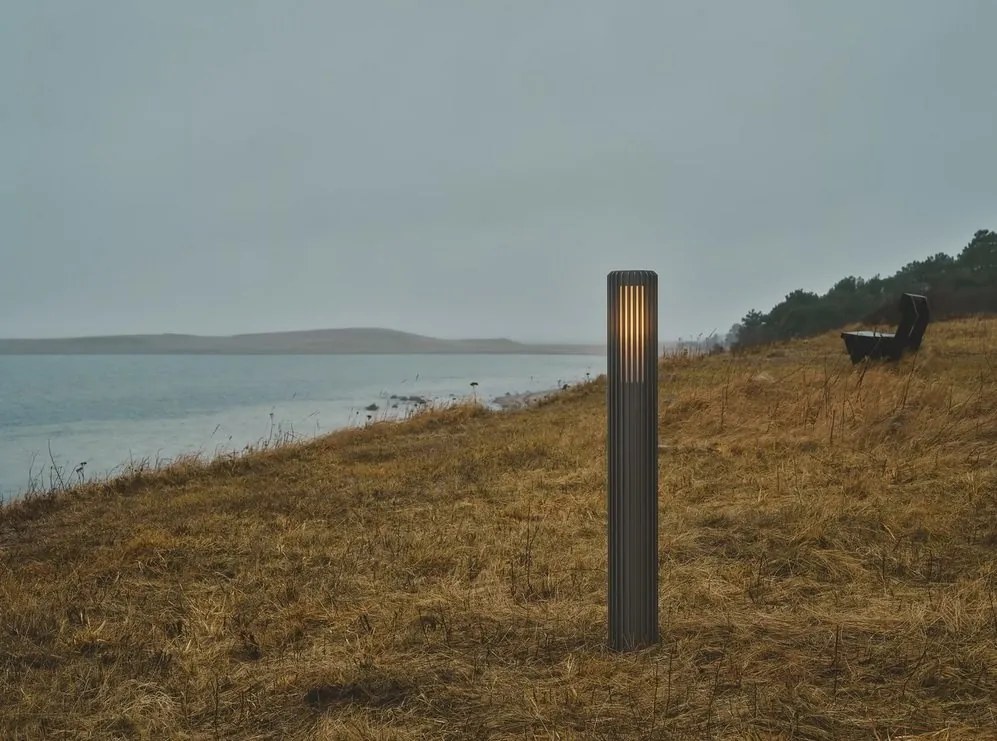 Stalp iluminat exterior design nordic IP44 Aludra H-95CM seaside antracit