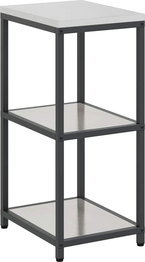 vidaXL Depozitare pentru bucătărie Argintiu 60 x 50 x 92 cm Oțel