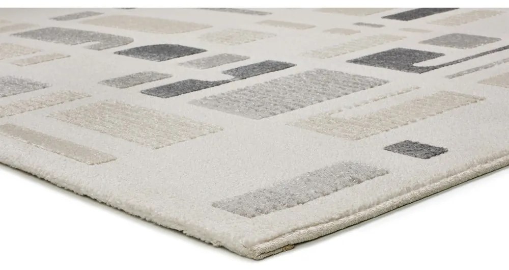 Covor gri deschis-fildeș 200x290 cm Flora – Universal