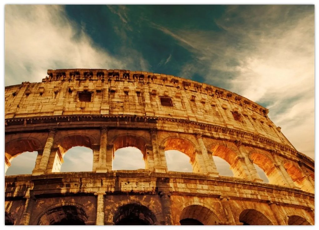 Tablou pe sticlă - Colosseum roman (70x50 cm)