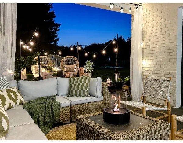 Șemineu BIO Planika Lotus 35,3x25,1 cm 2,5kW