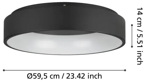 Plafonieră LED dimabilă Eglo 390051 MARGHERA LED/35,2W/230V 3000K