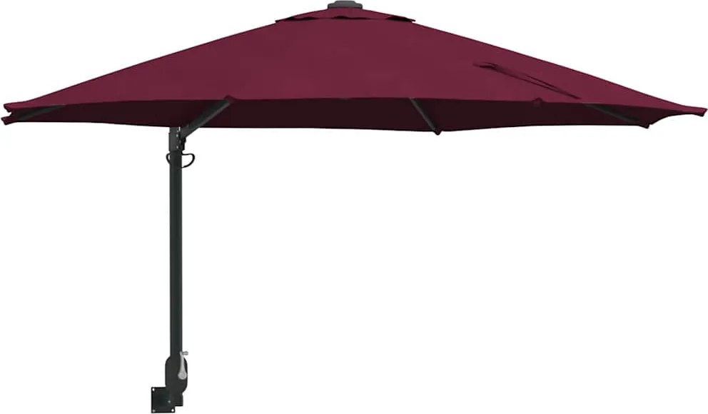 vidaXL Parasol de Grădină Roșu Bordeaux 248 x 248 x 148 cm