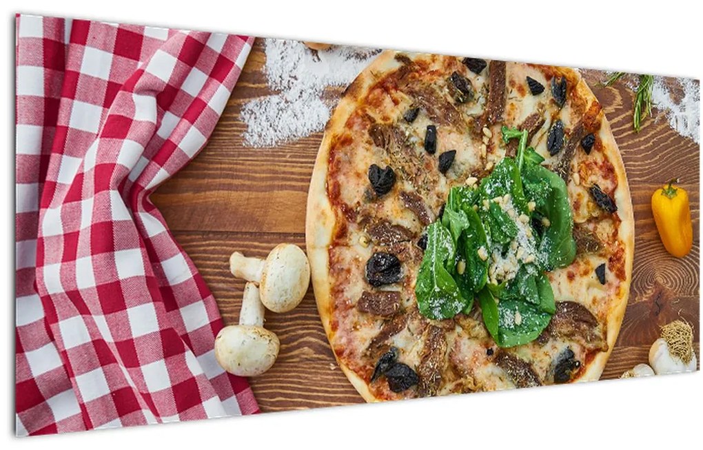 Tablou cu pizza (120x50 cm)