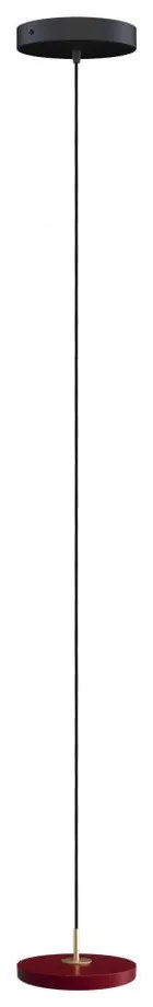 Lustră roșie LED cu abajur din metal ø 15 cm Asteria Micro – UMAGE