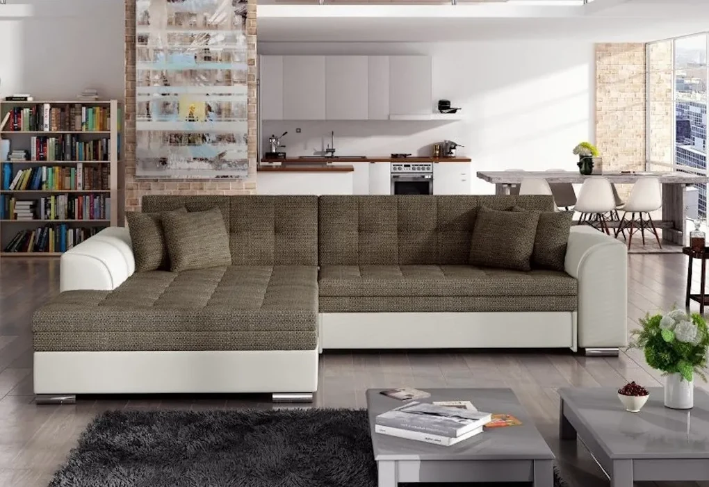 Supermobel Colțar extensibil SORENTO, 294x80x196, inari23/soft33, dreapta