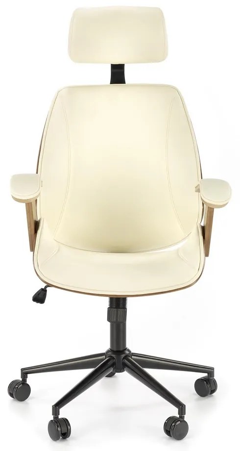 Scaun de birou Ignazio, crem/nuc