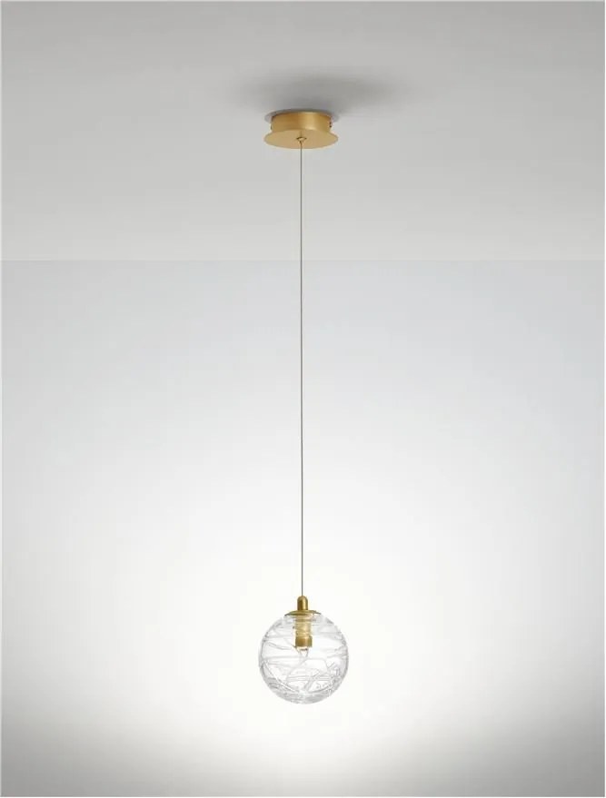 Pendul modern design decorativ COEN auriu D-12cm