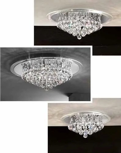 Plafoniera eleganta cristal K9 diam. 62cm Gloria DLU 2378/9/62 chrom OR