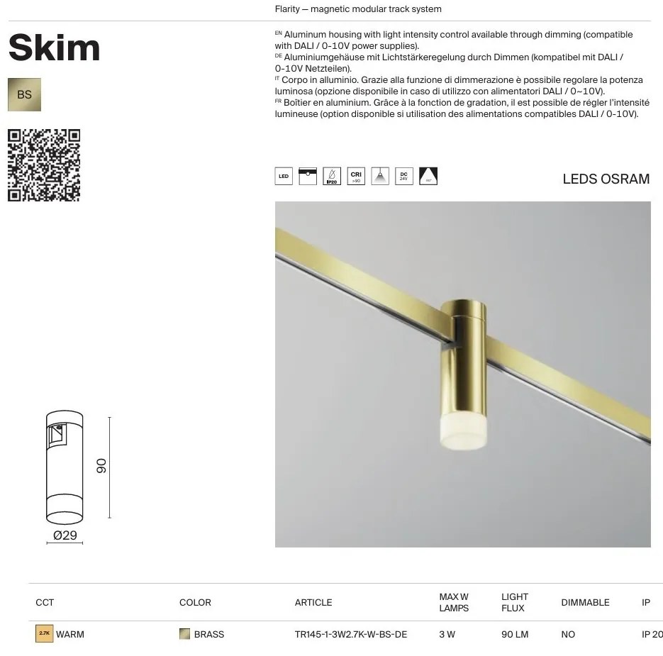 Accesoriu, Spot pentru Sistem Modular Magnetic Flarity, Skim alama