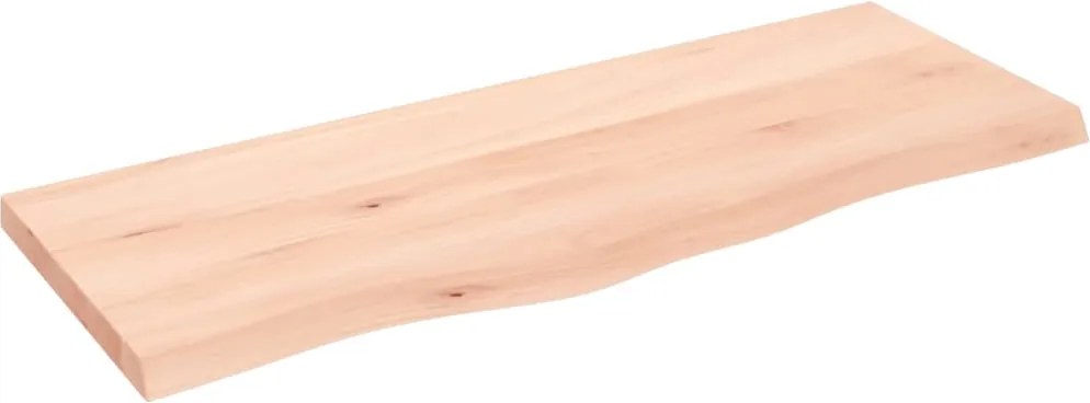 vidaXL Blat de baie, 100x40x(2-4) cm, lemn masiv netratat