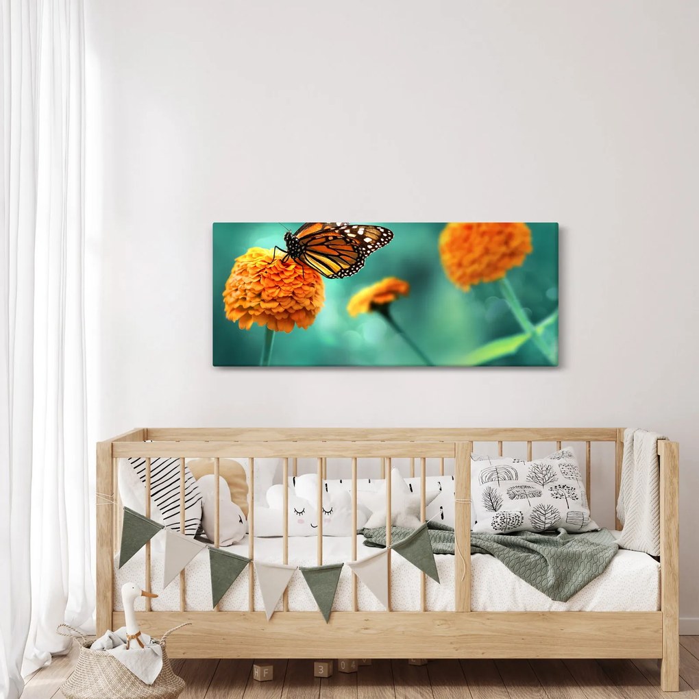Tablou cu fluture (120x50 cm)