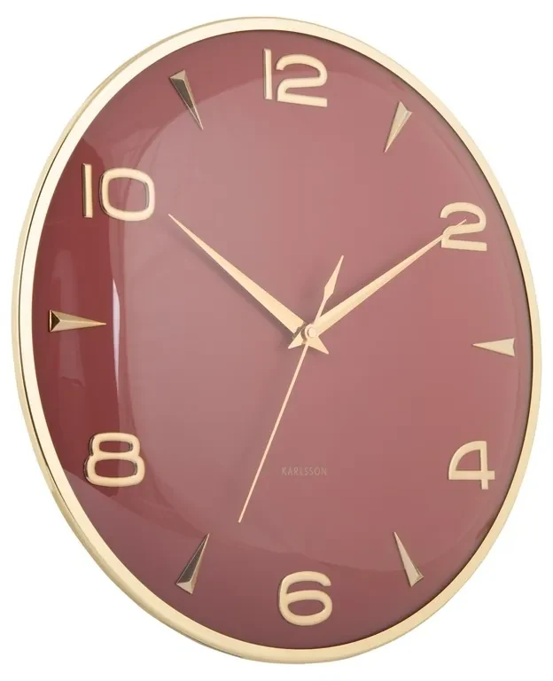 Karlsson 6017RD design ceas de perete roșu,diametru 40 cm