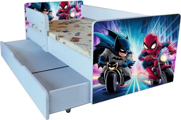 Pat Spider&Batman cu sertar 2-9 ani ,saltea cadou
