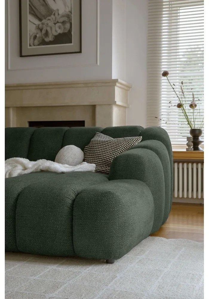 Colțar verde închis (cu colț pe partea dreaptă/cu șezlong) Shell – Miuform