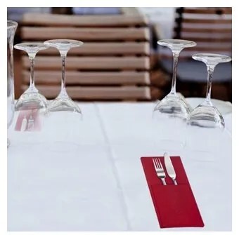 Westmark Set de buzunare pentru tacâmuri COZY, 22 x 11 cm, 4 buc, roșu
