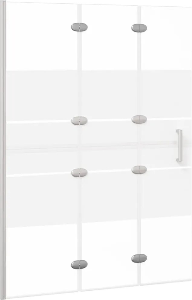 vidaXL Cabină de duș pliabilă, alb, 100x140 cm, ESG