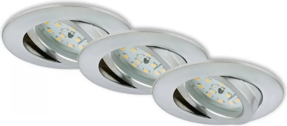 Briloner 7296-039 - Set 3x spoturi LED încastrate pentru baie LED/6,5W/230V IP23
