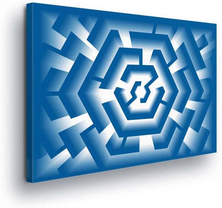 GLIX Tablou - Blue Maze 100x75 cm