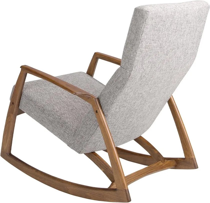 Fotoliu balansoar stil avangardist Rocking Chair gri