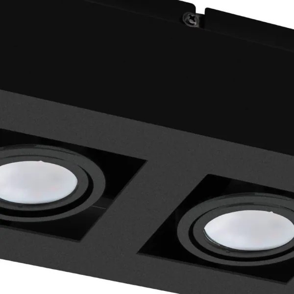 Eglo 31063 - Spot LED MENDOZA, 2 x LED, 4,7 W, 230 V, 3000 K, negru