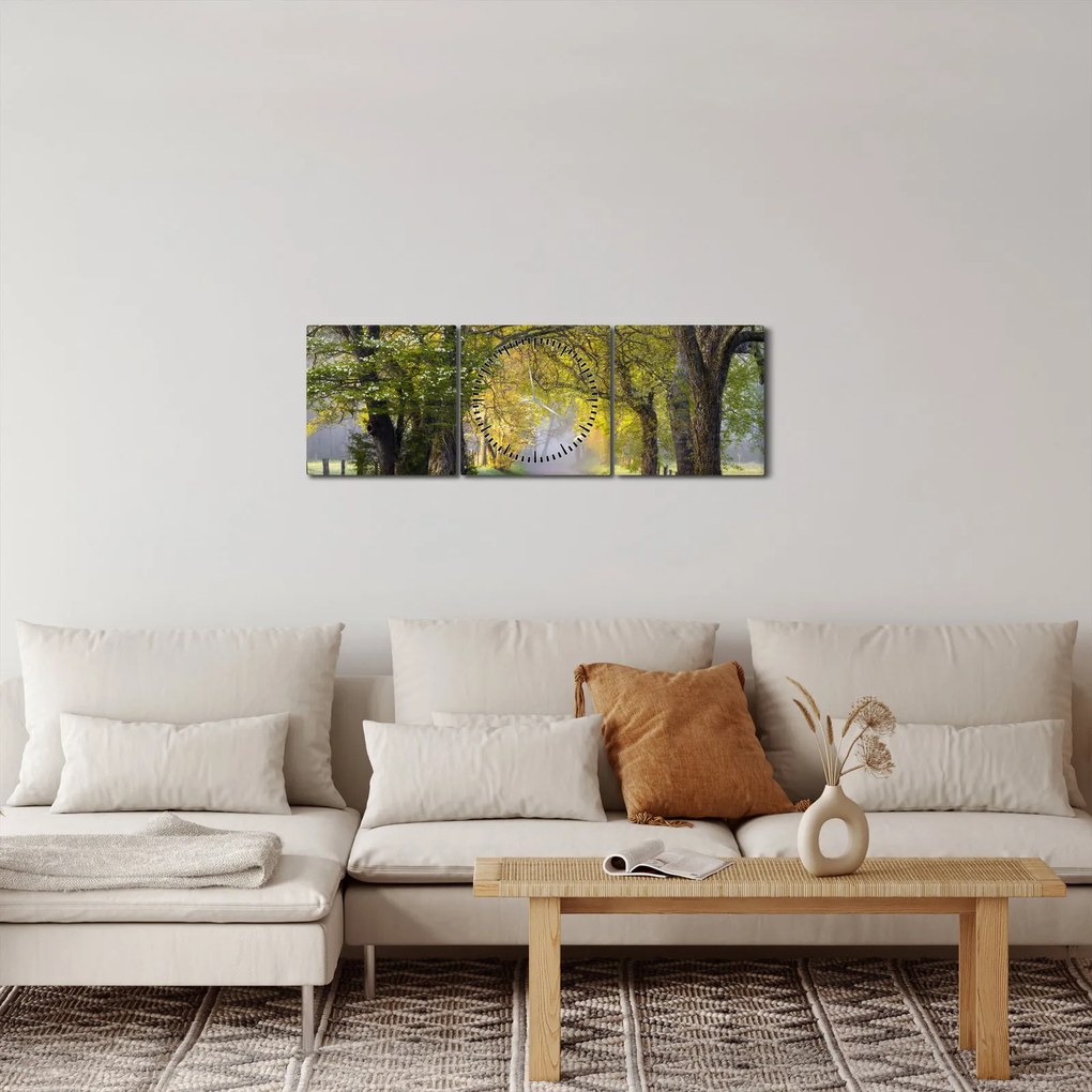 Tablou - Smoky Mountains, Gatlinburg, SUA (cu ceas) (90x30 cm)