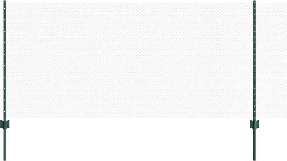vidaXL Gard cu Stâlp Verde 1 x 25 m Oțel