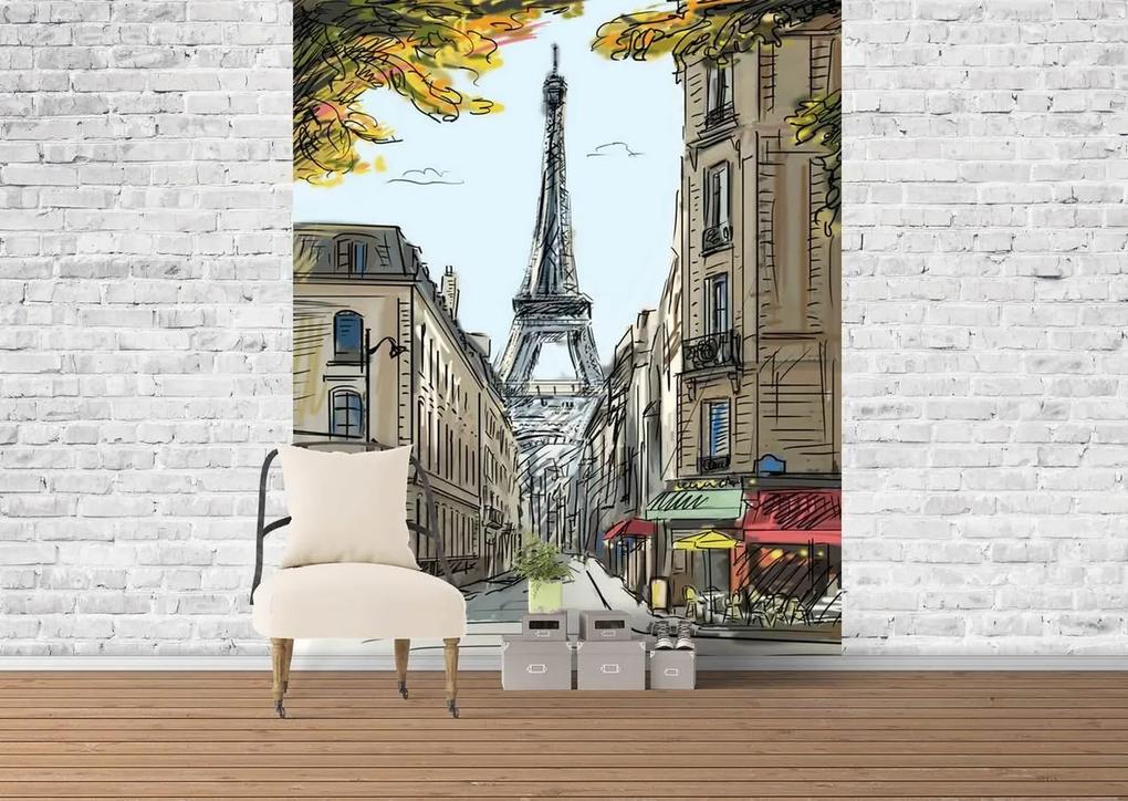 Fototapet. Vedere Stradala Paris. Canvas. Art.060030
